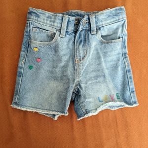 NWOT 4t embroidered jean shorts